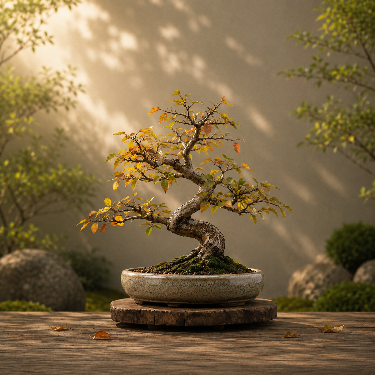 Lombhullató bonsai